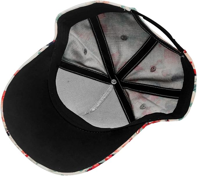 Pastel Cornflowers Floral Baseball Cap Dad Hats All-Over Print Fashion Accessory 100% Polyester Adjusts to Fit Most