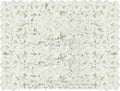 Flower Wall Panel Set,White Artificial Wall Flower Backdrop,10Pcs 15.7" X 23.6" 3D Silk Hydrangea Rose Floral Panel,Faux Roses Artificial Flower Backdrop for Wall Decor