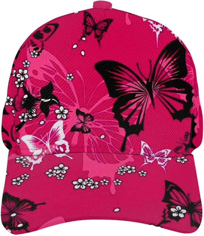 Pastel Cornflowers Floral Baseball Cap Dad Hats All-Over Print Fashion Accessory 100% Polyester Adjusts to Fit Most