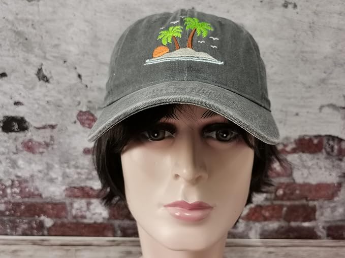 Hepandy Embroidered Palm Tree Hats