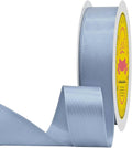 Dusty Blue Double Face Satin Ribbon 1 inch X 50 Yards Spool Bright Colors Very Suitable for Weddings Gift Package Wrapping Dancer Wand Sewing Party Hair Bow Invitation Decorations and More