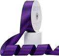 Double Faced Purple Satin Ribbon, 1-1/2 Inch X 50 Yards Polyester Ribbon for Gift Package Wrapping, Crafts, Bow Making, Sewing, Flower Bouquet, Wedding Party Decor