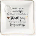 HOME SMILE Ceramic Ring Dish Jewelry Tray for Mom Sister Friends