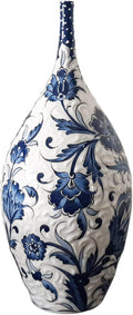 Handmade Ceramic Teardrop Vase, 12 inches