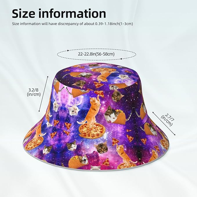Hat Reversible Fisherman Hats Double Sided Wearing for Women Men Boys Girls