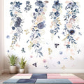 Watercolor Flower Wall Stickers for Girls: Peel and Stick Wall Decals for Baby Nursery Girl Bedroom - Ages 1-12 Years Vinyl Decor