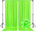 10 x 10 Feet Light Green A Backdrop Curtain for Partie, Background Curtains for Photoshoot, Birthday, Wedding, Halloween, Thanksgiving, Christmas, New Year Party Decorations 5Ft x 10Ft, 2 Panels