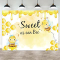 9x6ft Baby Shower Backdrop Sweet as Can Bee Photography Background Honeycomb Honey Yellow Bumblebee Boys Girls Kids Birthday Party Banner Decorations Newborn Gender Reveal Photo Booth Prop