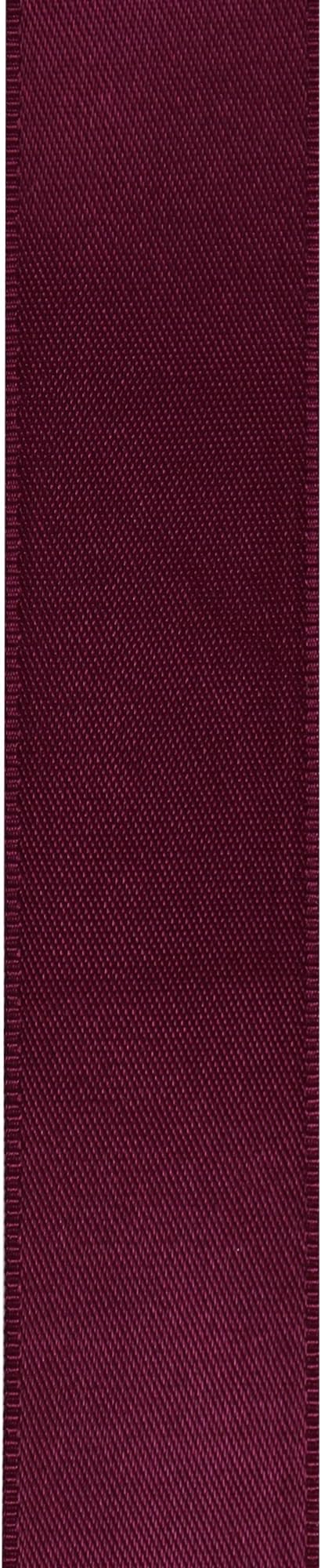 LIUYAXI Burgundy Stain Ribbon, 1/2" X Continuous 50 Yards, Double Faced Fabric Ribbon Perfect for Gift Wrapping Wedding Christmas Birthday Floral Arrangement Craft
