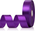 Purple Satin Ribbon 1 Inch, 60 Yards Fabric Ribbon for Hair, Flower Bouquet, Crafts, Gift Wrapping, Graduation Wreaths, Invitation Cards, Festival Decor