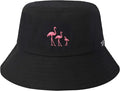 ZLYC Unisex Fashion Embroidered Bucket Hat Summer Fisherman Cap for Men Women