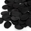 TINGE TIME 200pcs Rose Petals and Fake Roses Artificial Flowers for Wedding Decor, Bridal Shower, Party Decoration - Silk Flower Petals Bulk Pack (Black)