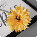 12pcs Artificial Gerbera Daisies,22 Inch Long Stem Silk Daisy Flowers,Realistic Artificial Flower Mums for Home Décor Centerpiece Wreath Supplies Wedding Bouquet,Light Yellow
