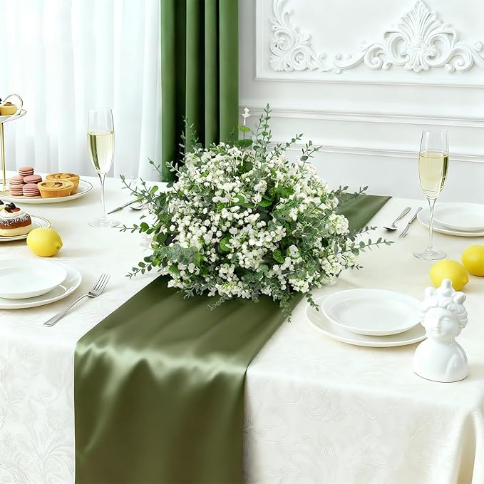 110 Pcs Artificial Eucalyptus Stems, Babys Breath，Bulk Artificial Flowers, Artificial Eucalyptus Leaves, Faux Greenery - DIY Wedding Bouquets, Centerpieces, Vase Filler, Farmhouse Decor