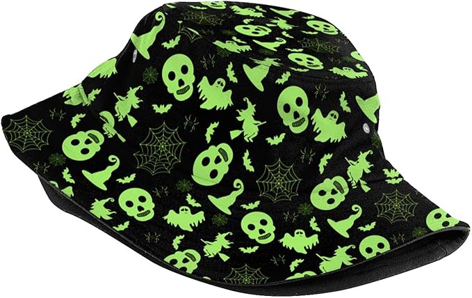 Bucket Hat for Women Men Funny Halloween Hats Packable Outdoor Fisherman Hats Caps Unisex