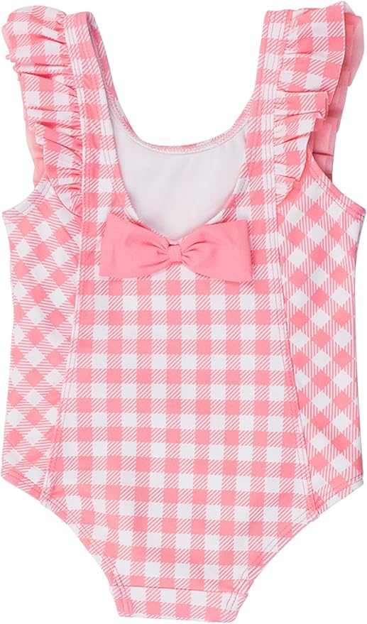 RuffleButts® Baby/Toddler Girls Ruffle Strap One Piece Swimsuit w/UPF 50+ Sun Protection