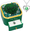 Beferr Birthday Gifts for Women Preserved Real Rose with Necklace Eternal Roses Forever Flowers for Delivery Prime Christmas Day Gifts for Mom Grandma Wife Sister Her from Daughter