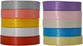 3/8 Double-Faced Satin Ribbon 50 Yards Set,“Morning Meadow”–10 Nature Colored Ribbon for Flower Bouquet, Gift Wrapping, DIY Crafts, New Year Easter Wedding Party Spring Decor, Hair & Bows