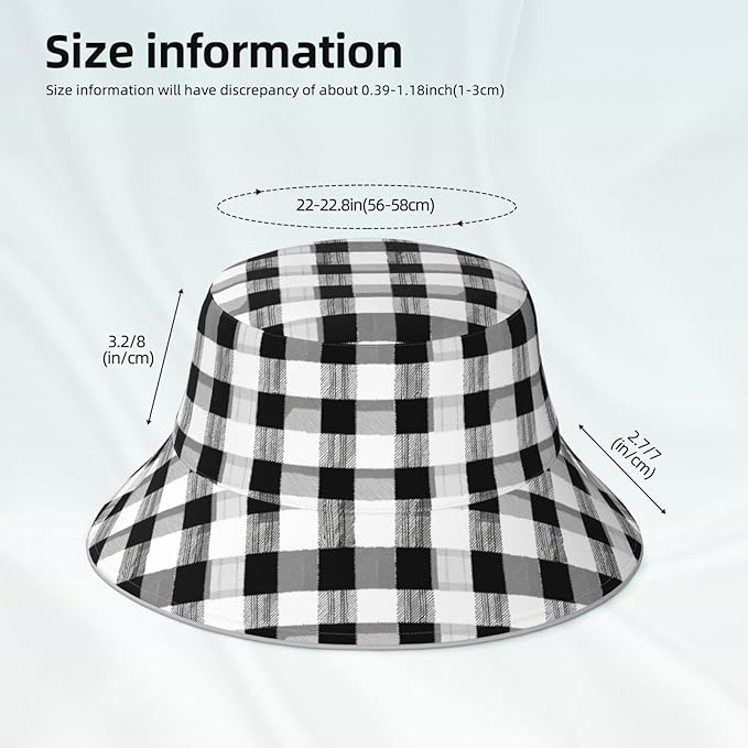 Bucket Hat Double-Side-Wear Reversible Sun Hat Beach Travel Hiking for Women Men