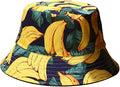 Bucket Hat for Women Men, Cotton Reversible Double Side Wear Sun Hats Beach Fisherman Hat
