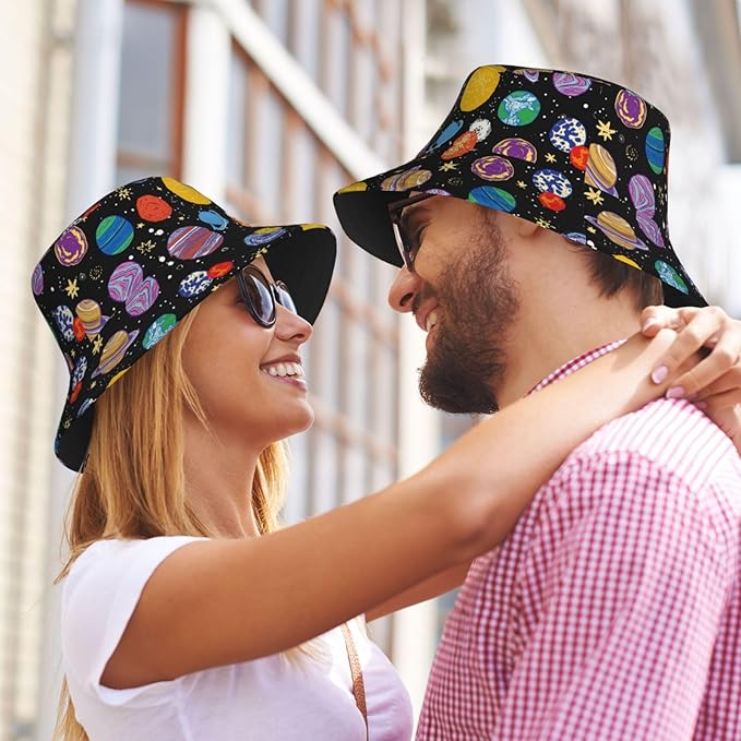 Unisex Bucket Hat Sun Protection Fisherman Hat,Outdoor Sun Hat,Casual Activities Hiking Cap for Women Men Teens