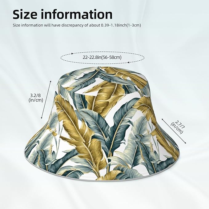 Bucket Hat Beach Summer Sun Hat Reversible Fisherman Hats Double Sided Wearing for Women Men Boys Girls