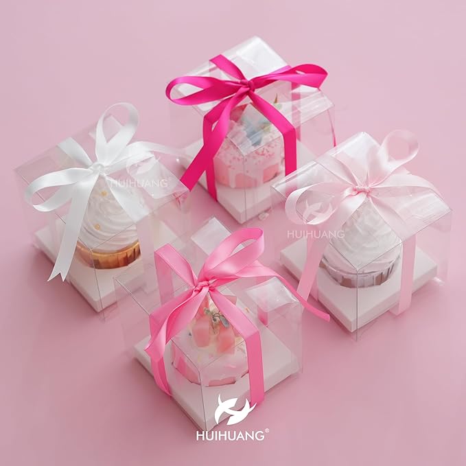 HUIHUANG Pink Ribbon Pack Satin Ribbon Assortment 5 Colors Double Face Valentine's Day Ribbon for Gift Wrapping Wedding Decor Baby Shower Decor, 3/8" X 10 Yard Each Total 50 Yds Per Package