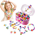 BIRANCO. Pop Beads, Jewelry Making Kit - Arts and Crafts for Girls 3-7 Years Old, Snap Beads Toys - Necklace, Bracelet, Ring Creative DIY Set - 520 pcs