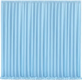 Blue Backdrop Curtains 10 Panels - Wrinkle-Free Light Blue Curtains Polyester Photography Drapes Photo Background for Baby Shower Birthday Party Decorations- 40 X10FT