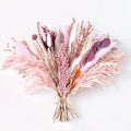 Pampas Grass Decor, Fall Dried Flowers Bouquet - Lavender, Bunny Tails, Eucalyptus & Preserved Flowers for Vases - Rustic Floral Arrangements for Home Wedding Table Centerpiece