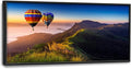 Framed Large Pictures Wall Art for Living Room, Nature Scenery Mountain Landscape Oversized Wall Decor Hot Air Balloon Canvas Print Painting Extra Large Framed Artwork for Bedroom Office 60"x30"