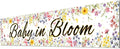 Letjolt Baby in Bloom Baby Shower Banner Wildflower Decorations Floral Theme Girls Party Decor for Nursery Newborn Celebration Backdrop 6Ft