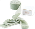 Sage Green Velvet Ribbon 1.5 inch Green Frayed Velvet Ribbon Dusty Green Raw Edge Ribbon for Wreaths, Christmas Thanksgiving Decor, Flower Bouquet, Gift Wrapping, Bows Making -3 Yards