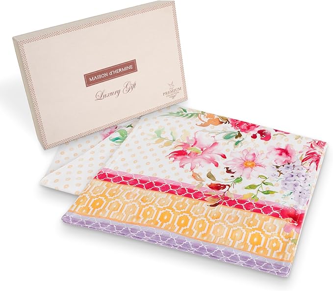 Maison d' Hermine Tablerunners 100% Combed Cotton Premium Table Runner Decorative Table Cover for Home, Kitchen, Dining, Parties & Camping, Summer Joy, Double Layer - (14.5"x108")