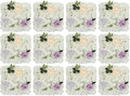 3D Flower Wall Panel 12Pcs Artificial Flower Wall Background Silk Rose Mat for Wedding Wedding Decor Shop Photo Backdrop (Flower Type B)