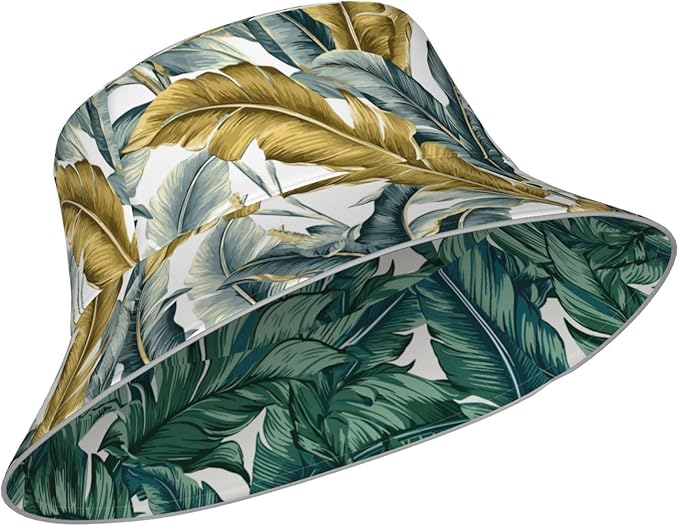 Bucket Hat Beach Summer Sun Hat Reversible Fisherman Hats Double Sided Wearing for Women Men Boys Girls