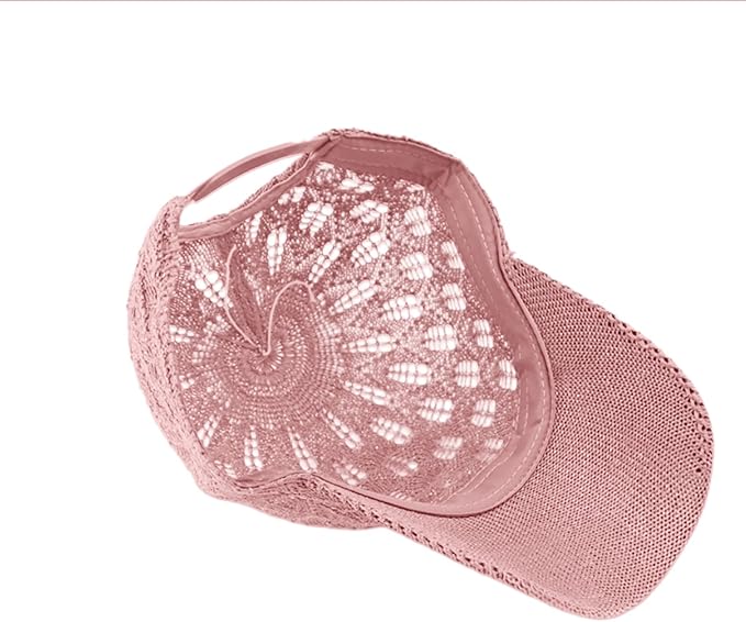FASHIXD Knit Mesh Baseball Cap for Women - Breathable Summer Trucker Hat