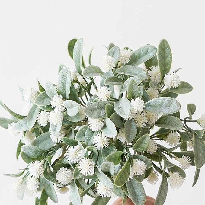 Artificial Daisy Flowers, Artificial Fake Silk Flowers Plants, DIY Garden Craft Art Decor, Decorations Plastic Floral Table Centerpieces for Home Party Decorate, 5 Pieces