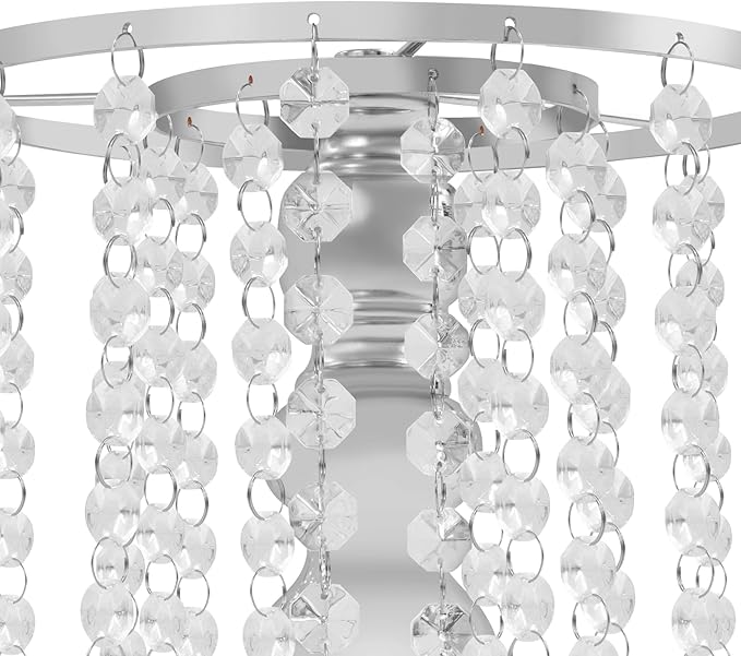 Flower Stand Vase, 10 Pcs Glam Crystal Wedding Reception Decorations with Sparkling Beads Table Center Display Flower Arrangement Flower Stand Metal Vase for Event Party Decor (Silver, H:13.78in)