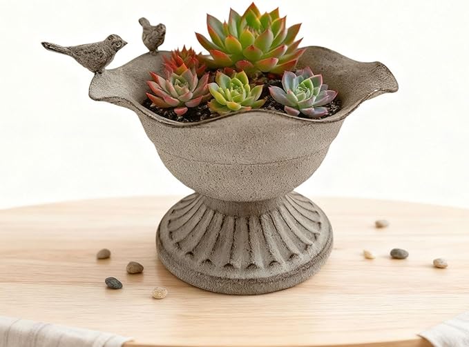 Flower Urn Vase,Trumpet Planter,Metal Vase Nordic Metal Flowers Urn Planter for Anniversary Ceremony Party
