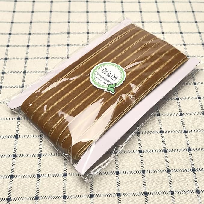 Chenkou Craft Brown 25 Yards 3/8" Velvet Ribbon Lots Bulk (Brown, 3/8"(10mm))