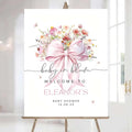 Editable Wildflower Baby Shower Welcome Sign, Personalized Boho Floral Baby Shower Sign, Spring Flowers Theme, Elegant Flower Decorations, Custom Name Signage for Boy or Girl #10