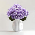 4 Pcs Long Stem Big Size Artificial Hydrangea Flowers for Home Wedding Decor, Party Centerpieces, Office Decoration,Shower (Violet Purple)