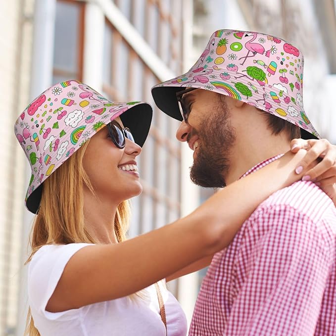 Funny Bucket Hat for Men Women Fashion Unisex Fishing Hat Fisherman Sun Caps Headwear for Outdoor Summer Travel Hiking Beach