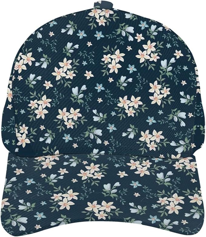 Floral Baseball Cap for Women Fashionable Adjustable Dad Hat Low Profile Running Hat for Summer Sporting Working Hiking