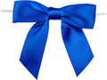 7Rainbows 30pcs Boutique 3.5" Blue Satin Ribbon Twist Tie Bows for Tying Up Packages Gift Wrapping