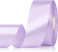 Light Purple Ribbon 1-1/2 Inch 30 Yards Solid Light Purple Satin Ribbon for Flower Bouquet, Fabric Ribbon for Gift Wrapping Crafts Hair Easter Wedding Christmas