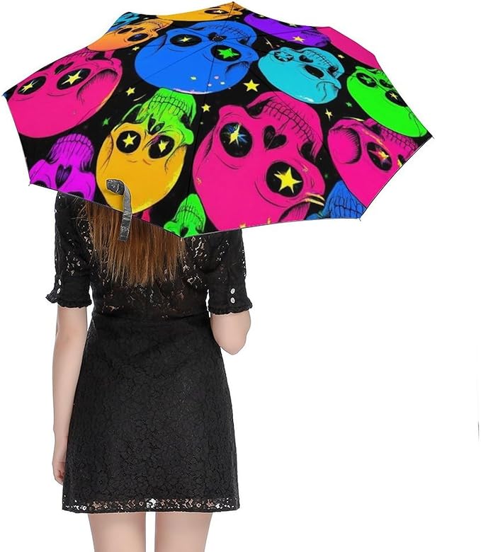 3 Fold Car Umbrella Folding Portable Automatic Umbrella Sunny Rain Sunscreen