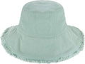 CHOK.LIDS Frayed Bucket Hats for Women Men Unisex Trendy Washed Cotton Floppy Wide Brim Boonie Outdoor Summer Beach Headwear