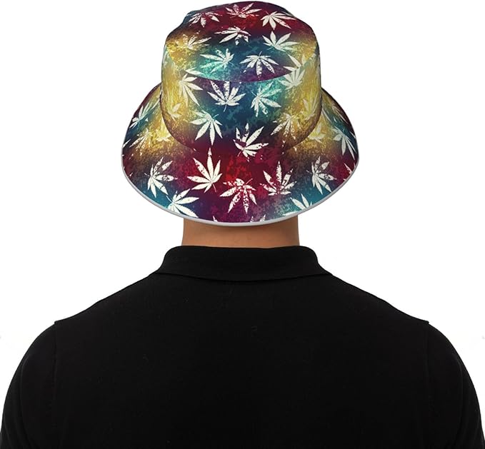 Hat Reversible Fisherman Hats Double Sided Wearing for Women Men Boys Girls